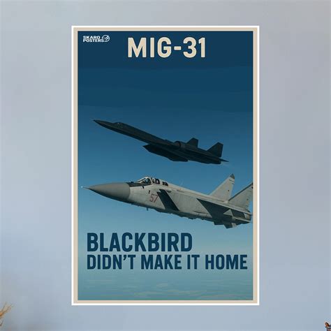 MiG-31 Foxhound Propaganda Poster (Skaro Posters) – flightposterstore