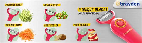 Buy Brayden Chopro Handy, Rechargeable Automatic Vegetable Fruit Peeler ...