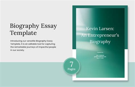 Biography Template Example 的图像结果