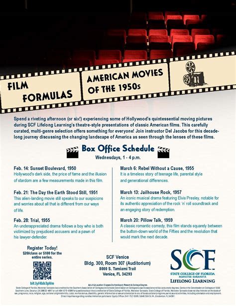 SCF Venice Presents - FILM FORMULAS SERIES - AMERICAN MOVIES OF THE ...
