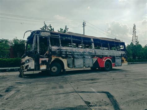 In Photos: From Vehicles to a Police Station, Nuh Looks Deserted, Burnt ...