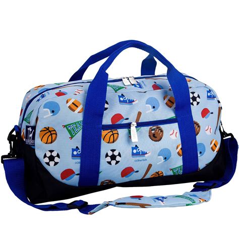 Embroidered Blue Duffle Bag: Planes, Trains, Cars - Personalized ...