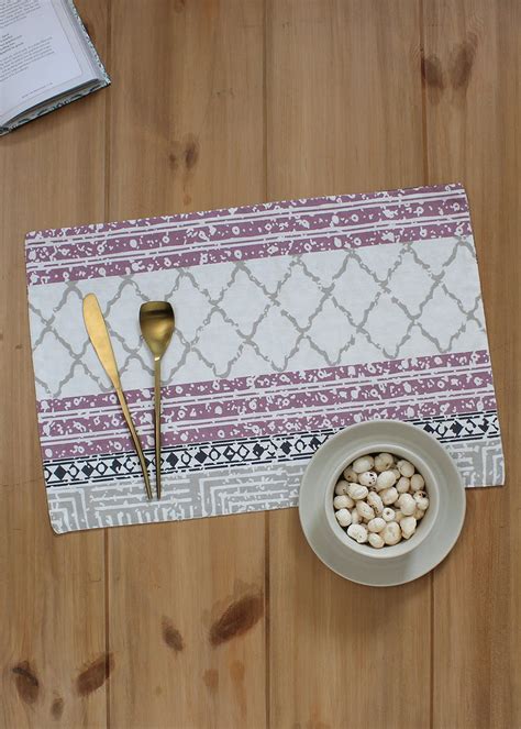 Get Set of 2 Multi Pattern Placemat at ₹ 599 | LBB Shop