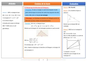 théorème de pythagore 3ème année collège | الصفحة 4 من 4 | الدراسة