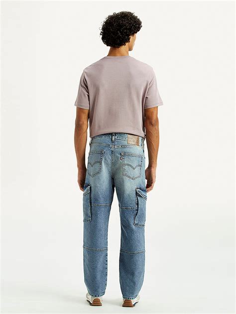 Men's 568 Mid Indigo Loose Fit Mid Rise Cargo Jeans – Levis India Store