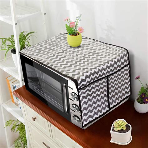 PrettyKrafts Microwave Oven Top Dustproof Cover, Protector, Decorative ...