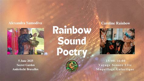 Festival Modus Vivendi present "Rainbow Sound Poetry" : Voyage Sonore ...