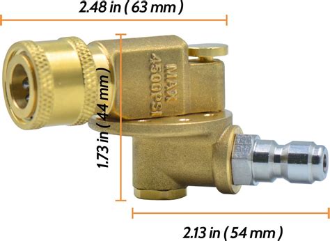 Buy Jifeijidian 1 Pack Quick Connecting Pivoting Coupler Attachment 120 ...