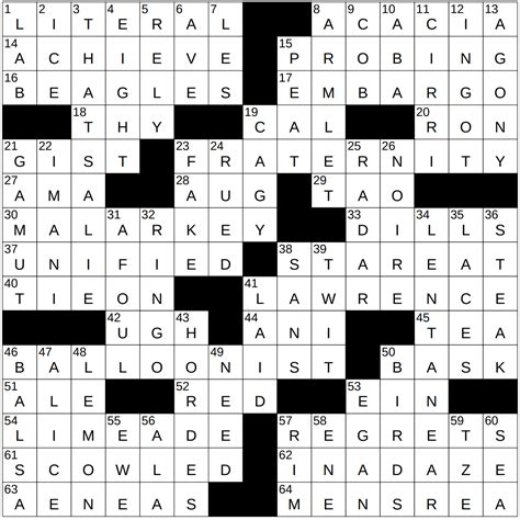 Arctic Bird Crossword