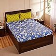 Amazon Brand - Solimo Ditsy Dale 144 TC 100% Cotton Double Bedsheet ...