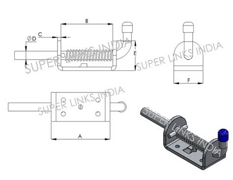 Image result for Spring Loaded Latch Pin Repair Kit