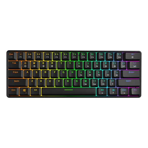 Buy Geek GK61 60% 61Keys Gateron Optical Axis RGB Mechanical Keyboard ...