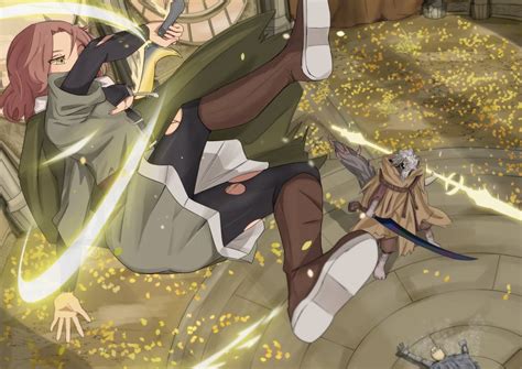 tarnished, melina, and morgott the omen king (elden ring) drawn by ...