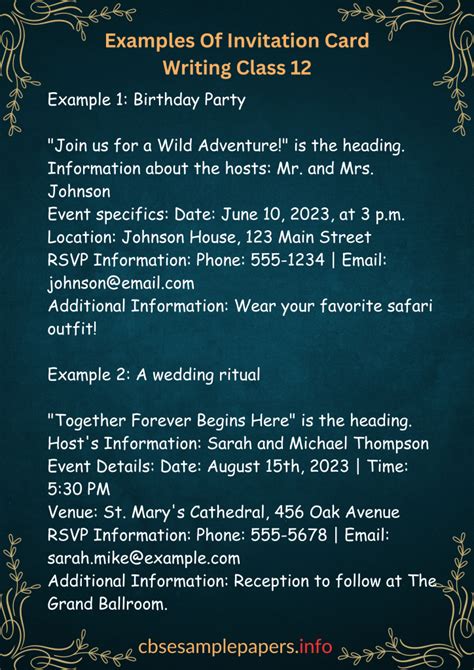 Invitation Writing Format 的图像结果