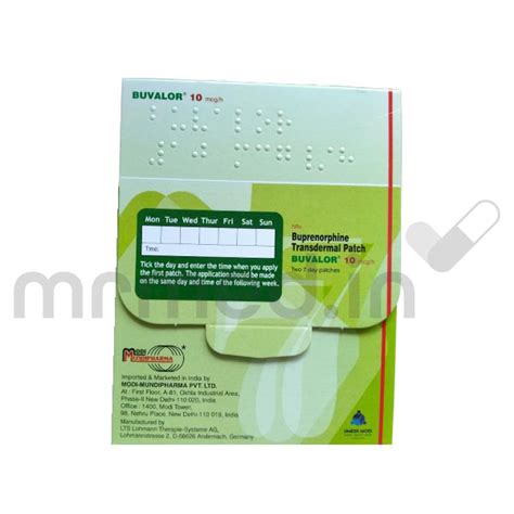 Buy Buvalor 10mcg Patch Online: Uses, Price, Dosage, Instructions, Side ...