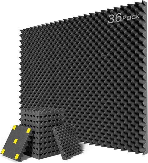 Amazon.com: Dailycooper 36-Pack Egg Crate Soundproof Foam Panels - 2 ...