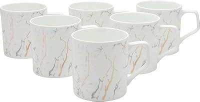 Buy Clay Craft Fine Ceramic Tea/Coffee Mug Set of 6 - 180 ml each ...