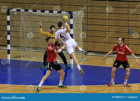 Handball jump shot editorial photo. Image of volleyball - 50823731