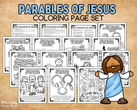 Parables of Jesus Coloring Pages, List of Jesus' 56 Parables in the ...