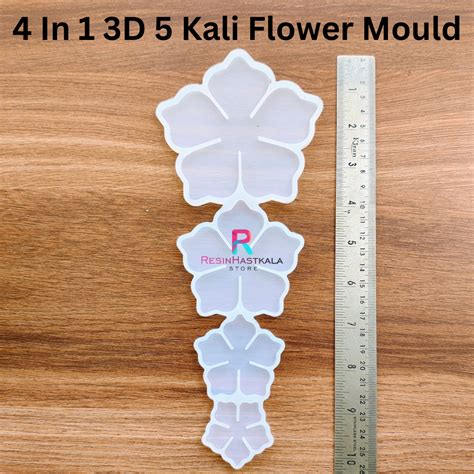 4 In 1 3D 5 Kali Flower Mould – Resinhastkala Store