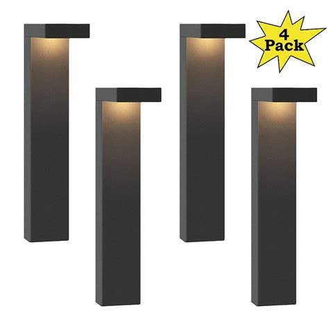 4-Pack of Modern LED Path Lights | Durable Walk Way Lights