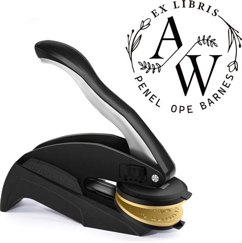 Amazon.com : Book Embosser Personalized | Custom Book Embosser | Self ...