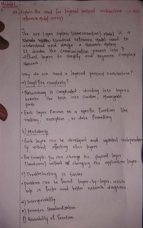 CCN - Module L.1: Layered Protocol Architecture in OSI Model (2023 ...