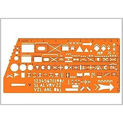 Standard Graph Template Stencil with Military | Ubuy India