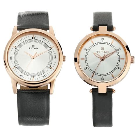 Buy Online Titan Bandhan Silver Dial Analog Leather Strap watch for ...
