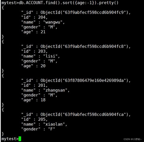 MongoDB Example 的图像结果