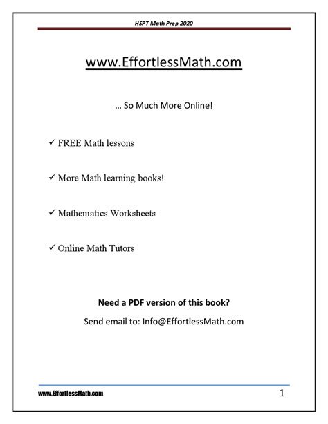 Image result for Hspt Math