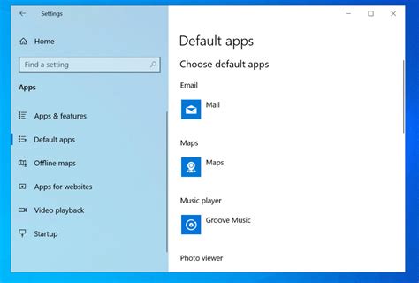 Image result for Default Programs Control Panel Win 10