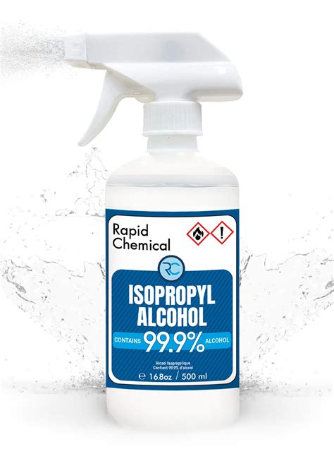 Isopropyl Alcohol Spray 99.9% - Rubbing Alcohol 99 Percent - 500ml ...