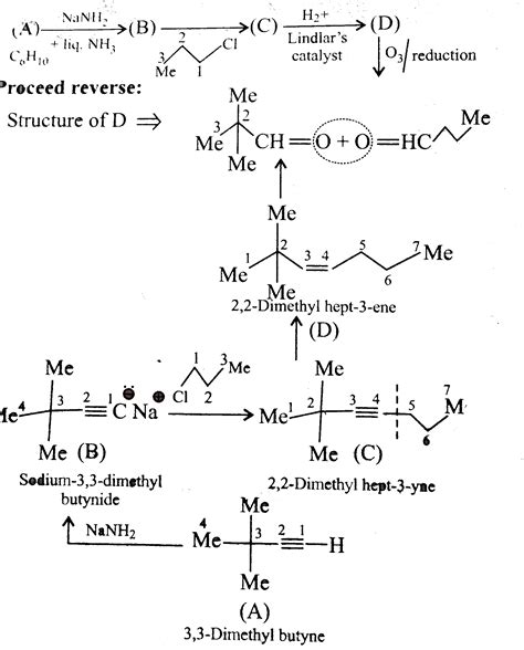 An unsaturated hydrocarbon (A), `C_6H_(10)`, readily gives (B) on ...