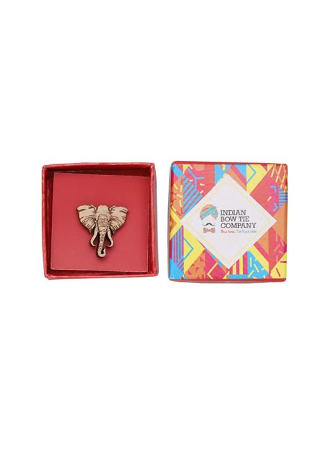 Get Elephant Wooden Lapel Pin at ₹ 951 | LBB Shop