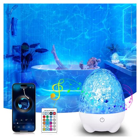 Rechargeable Shower Lights for Inside Shower, 17 Colors RGBW Waterproof ...