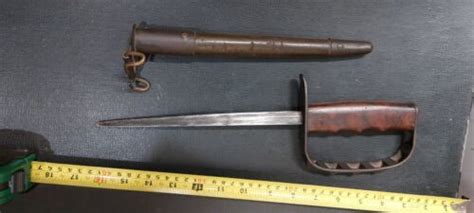 1917 WW1 TRENCH KNIFE WITH LEATHER SHEATH | #4595164523