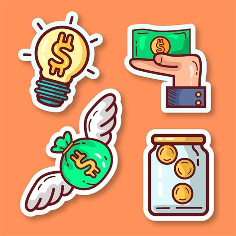 Geld Sticker Afbeeldingen - Gratis downloaden op Freepik