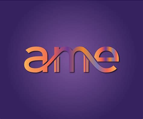 Ame elegant logo template vector file | Premium Vector