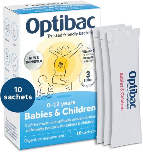 OptiBac Probióticos – para bebés y niños 10 bolsitas : Amazon.com.mx: Salud y Cuidado Personal