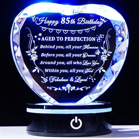 Amazon.com: YWHL 85th Birthday Gifts for Women Men Born in 1938, Laser ...