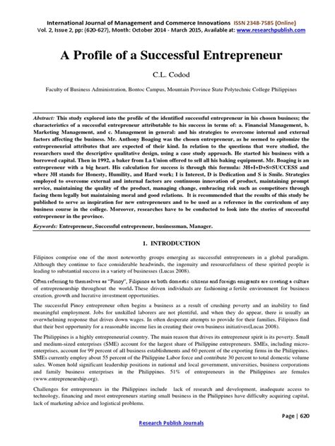 Example of Entrepreneur Profile 的图像结果