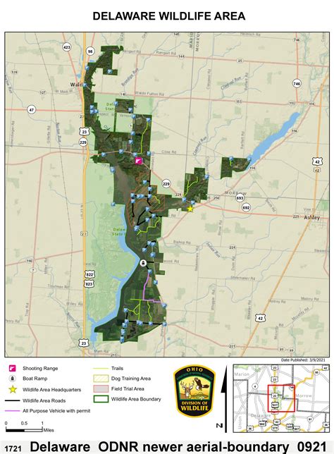 q Delaware large – Ohio Hunting Maps – 1400+ page Map Guide to Public Lands