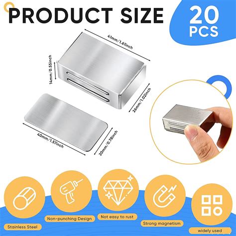 Buy 20 Pieces Cabinet Magnetic Catch Adhesive Magnetic Door Catch ...