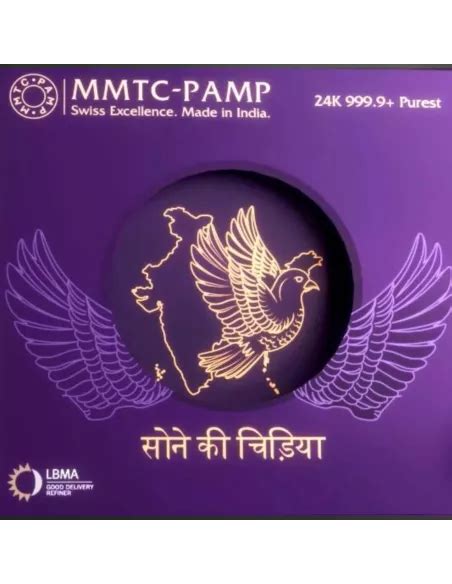 MMTC-PAMP Octagonal Sone Ki Chidiya Minted Coin of 10 Grams in 24 Kar