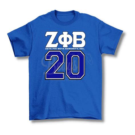 Zeta Phi Beta ΖΦΒ 20 Screen Printed T-Shirt – Betty's Promos Plus, LLC