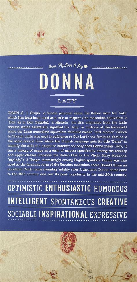 Donna | Name Art Print