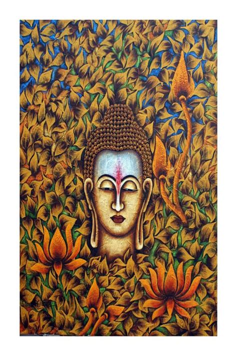 HK PRINTS God Buddha Religious Wall Poster for Room (12x18 Inch, 300 ...