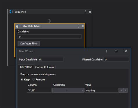 Image result for Filter DataTable in UiPath