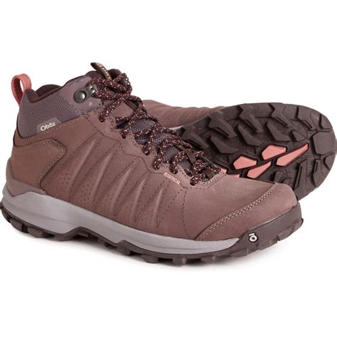 Oboz Footwear Sypes Mid B-Dry Hiking Shoes (For Women) - Save 63%